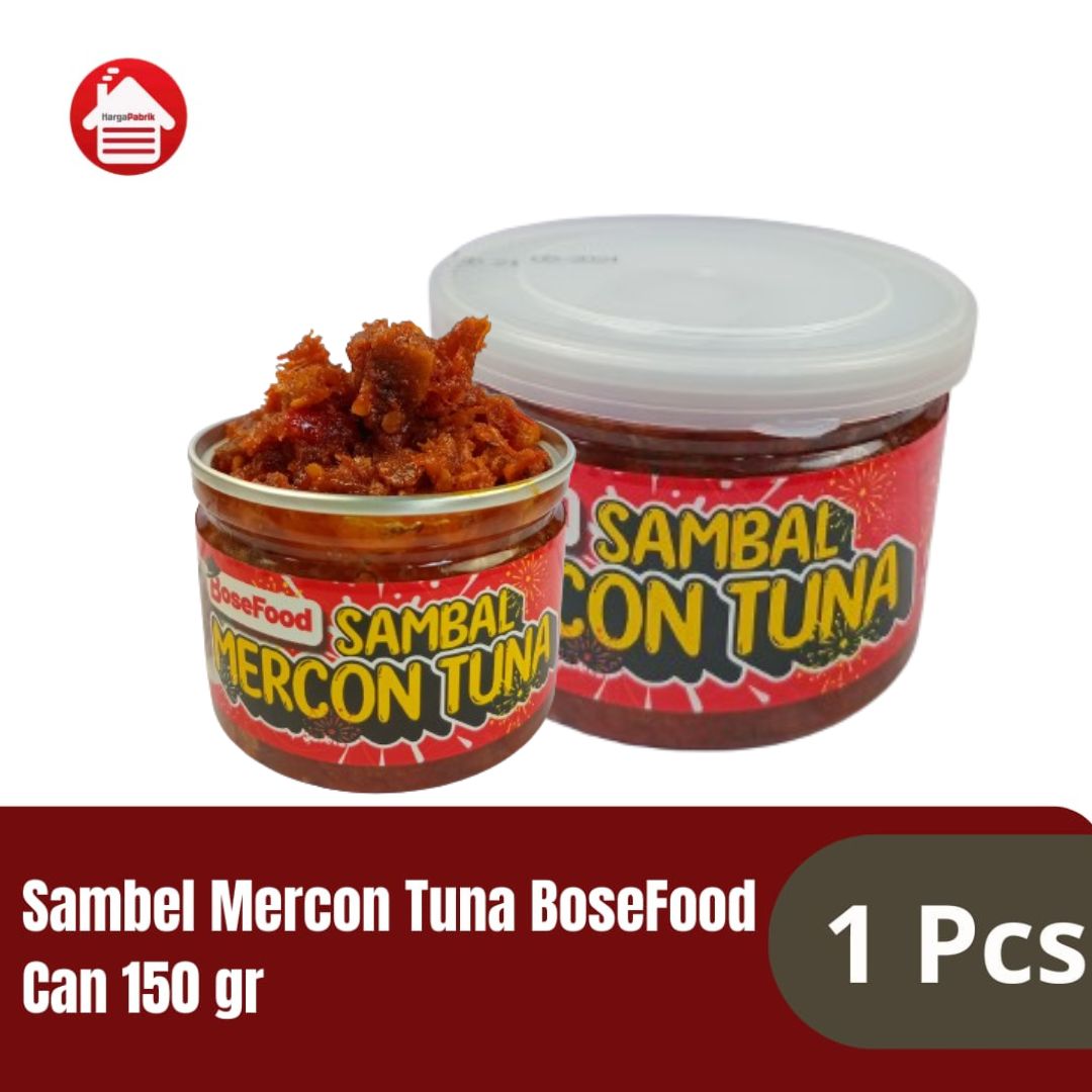  Sambal Mercon Tuna Bose Food Can 150 gr